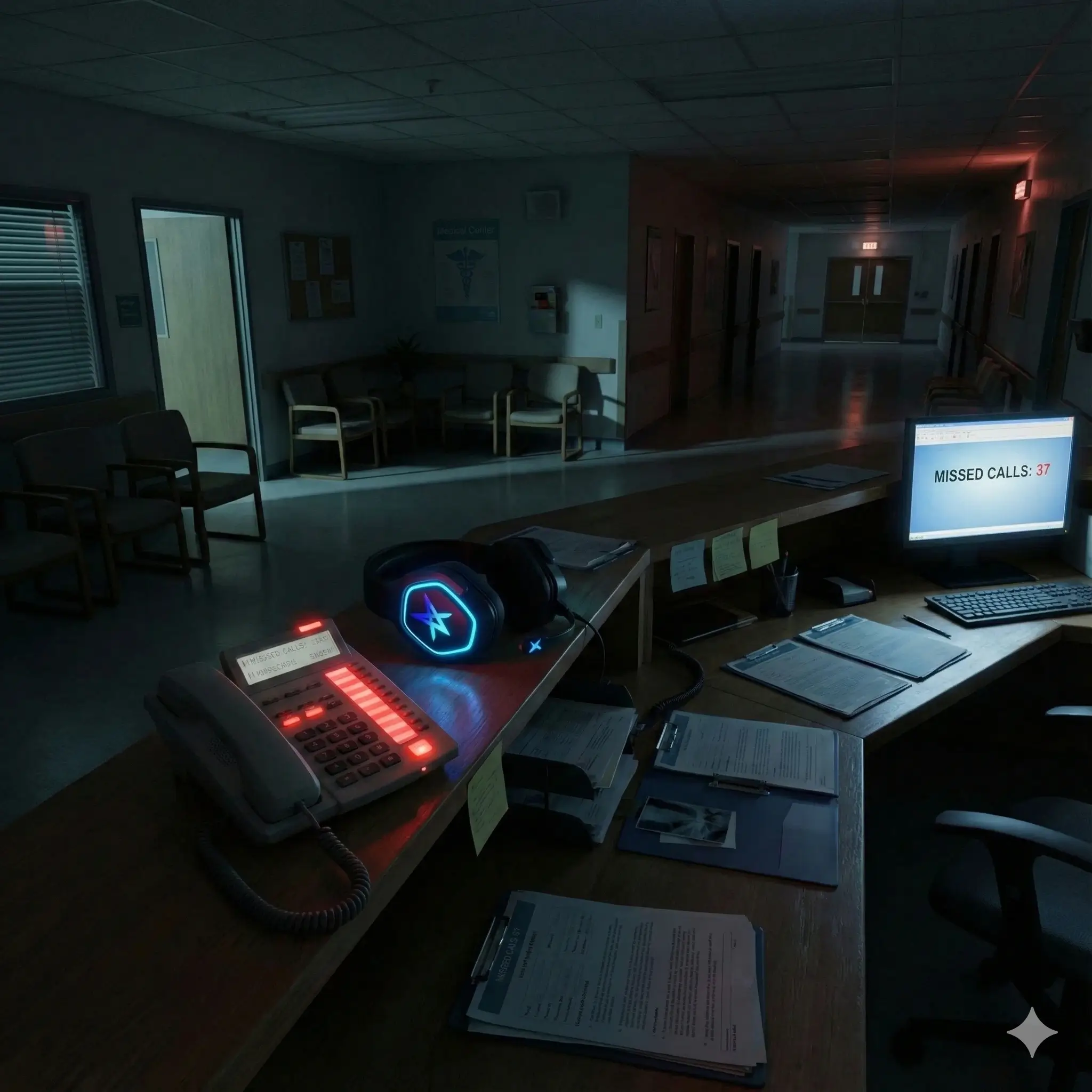 Voxworks AI-powered medical clinic reception with missed calls